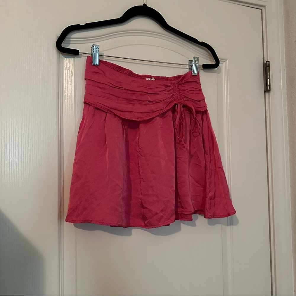 Aerie Uptown Mini Skirt Solar Pink